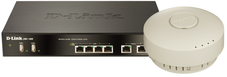 Contrôleur D-Link DWC-1000 et point d'accès Wi-Fi DWL-660AP. Contrôleur D-Link DWC-1000 et point d'accès Wi-Fi DWL-660AP.